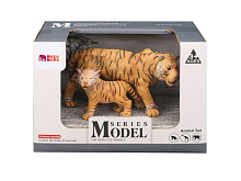 Набор фигурок животных MASAI MARA MM211-105 серии "Мир диких животных": Семья тигров, 2 пр.