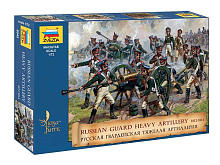 Сборные солдатики ZVEZDA Русская гвардейская тяжелая артиллерия 1812-1814 гг., 1/72