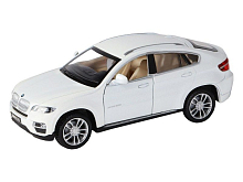 Машина "АВТОПАНОРАМА" BMW X6, белый, 1/32 , свет, звук, инерция, в/к 17,5*13,5*9 см