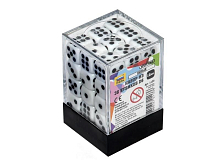 Набор белых игровых кубиков ZVEZDA "D6", 12мм, 36 шт