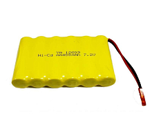 Аккумулятор Ni-Cd 400mAh, 7.2V, JST для Huina 1350, 1550, 1560, 1570, 1571, 1573, 1574, 1576, 1577