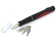 Нож с цанговым зажимом (алюминий),  6 предметов