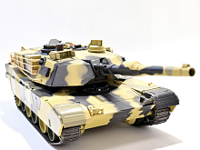 Радиоуправляемый танк Heng Long HL3816-01 1/24 Battle M1A1 ABRAMS, стреляет шариками, RTR