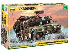 Сборная модель ZVEZDA Американский армейский вездеход "Хаммер", 1/35