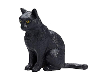 Фигурка KONIK Кошка, черная (сидящая)