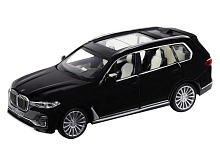 Машина "АВТОПАНОРАМА" BMW X7, черный, 1/32, свет, звук, инерция, в/к 17,5*13,5*9 см