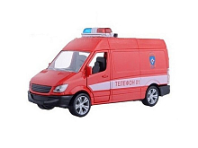 Машина Autotime "GERMANY PANEL VAN" пожарная охрана, звук, свет 1:36