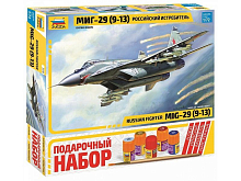 Сборная модель ZVEZDA Российский истребитель МиГ-29 (9-13), подарочный набор, 1/72