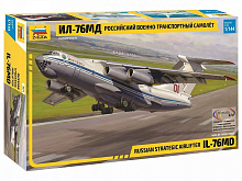 Сборная модель ZVEZDA Военно-транспортный самолёт Ил-76МД, 1/144