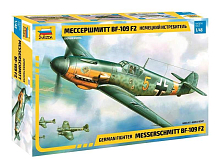 Сборная модель ZVEZDA Немецкий истребитель «Мессершмитт» BF-109 F2, 1/48