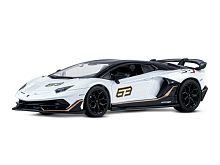 Машина "АВТОПАНОРАМА" Lamborghini SVJ, 1/24, белый, свет, звук, в/к 24,5х12,5х10,5 см