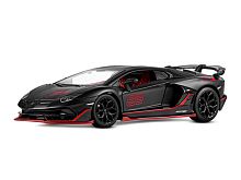 Машина "АВТОПАНОРАМА" Lamborghini SVJ, 1/24, черный, свет, звук, в/к 24,5х12,5х10,5 см