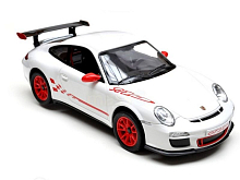 Р/У машина Rastar Porsche GT3 RS 1:24, 18см, цвет белый 27MHZ