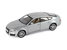 Машина "АВТОПАНОРАМА" Audi A7, серебряный, 1/24, свет, звук, в/к 24,5*12,5*10,5 см