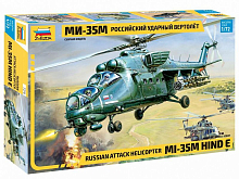 Сборная модель ZVEZDA Российский ударный вертолет Ми-35М, 1/72