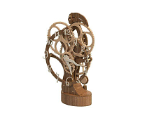 Сборная деревянная модель СВМодель. Часы деревянные каминные, 100 деталей